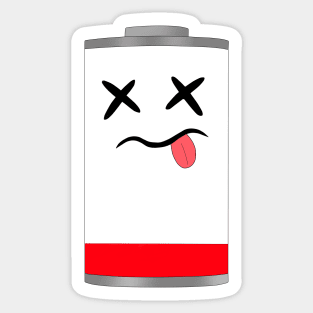 Low battery Sticker